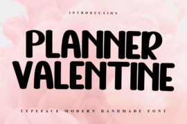 Planner Valentine Font