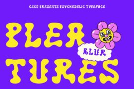 Pleatures Blur Demo Font