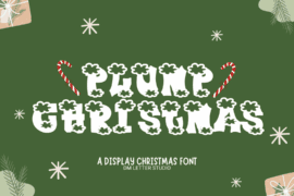 Plump Christmas Font