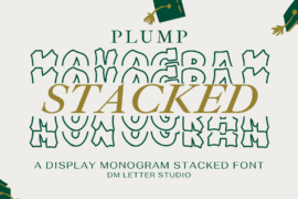 Plump Stacked Monogram Font