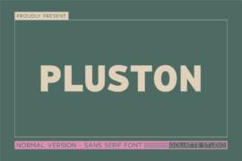 Pluston Font