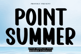 Point Summer Font