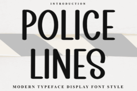 Police Lines Font