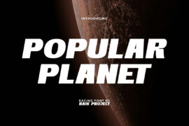 Popular Planet Demo Font