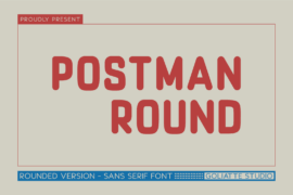 Postman Round Font