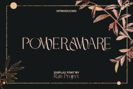 Power Aware Demo Font