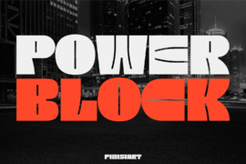 Power-Block Font