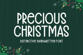 Precious Christmas Font