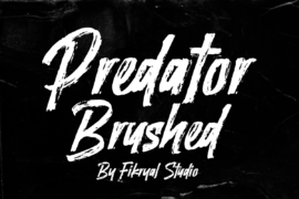 Predator Brushed Font