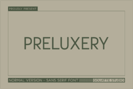 Preluxery Font