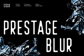 Prestage Blur Demo Font