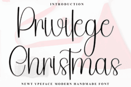 Privilege Christmas Font