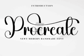 Procreate History Font