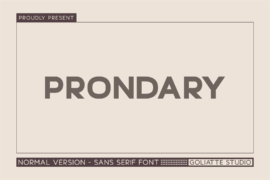 Prondary Font