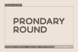 Prondary Round Font
