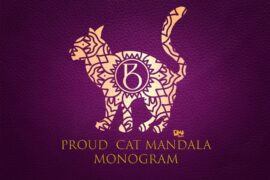 Proud Cat Mandala Monogram Font