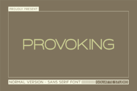Provoking Font
