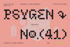 Psygen DEMO Font