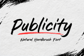 Publicity Brush Font