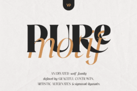 Pure Motif Free Demo Font