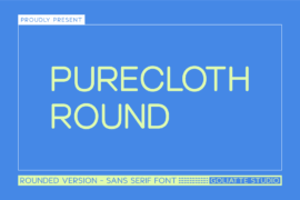Purecloth Round Font