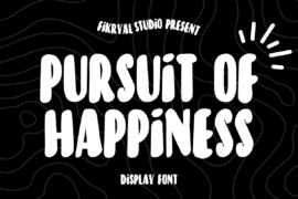 Pursuit Of Happiness Font Family