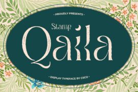 Qaila Stamp Demo Font
