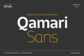 Qamari Sans DEMO Font