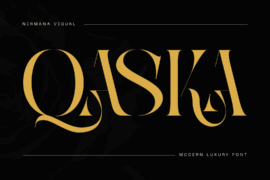 Qaska Luxury Demo Font