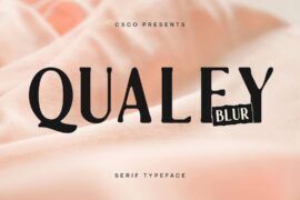 Qualey Blur Demo Font
