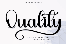 Quality Font