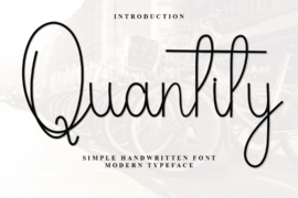 Quantity Font