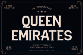 Queen Emirates Personal Use Onl Font