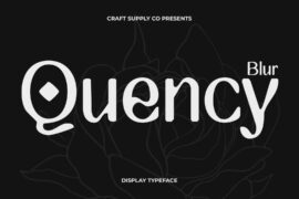 Quency Blur Demo Font