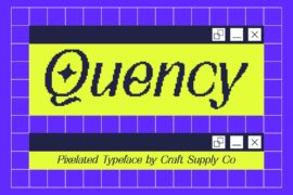 Quency Pixel Demo Font