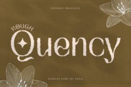 Quency Rough Demo Font