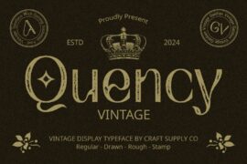 Quency Vintage Demo Font
