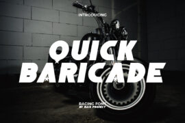 Quick Baricade Demo Font