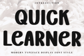 Quick Learner Font