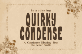 Quirky Condense Font