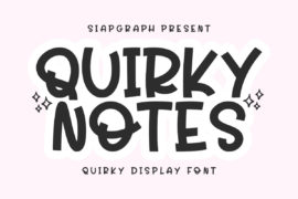 Quirky Notes Font