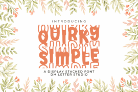 Quirky Simple Stacked Font