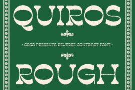 Quiros Rough Demo Font
