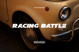 Racing Battle Demo Font