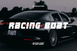 Racing Boat Demo Font
