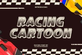 Racing Cartoon Demo Font