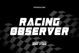 Racing Observer Demo Font