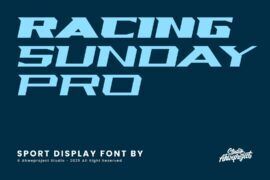 Racing Sunday Pro Demo Font