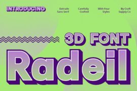 Radeil 3D Demo Font