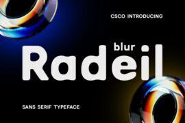 Radeil Blur Demo Font